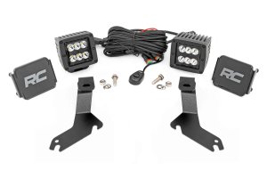 Chevrolet Silverado 1500 LED Light Kit - Ditch Mount - Rough Country - Spot - Black - '99-'06